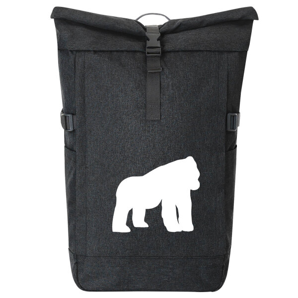 Kurierrucksack Gorilla Silhouette 30-44 Liter Black Melange