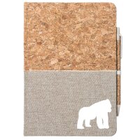 Notizbuch A5 Gorilla Silhouette 80 Blatt inkl....