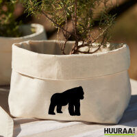 Organizer Gorilla Silhouette Aufbewahrungskorb