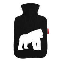 Wärmflasche Gorilla Silhouette
