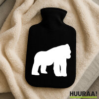 Wärmflasche Gorilla Silhouette
