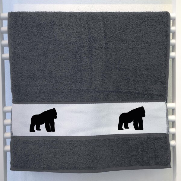 Handtuch Gorilla Silhouette 50x100cm