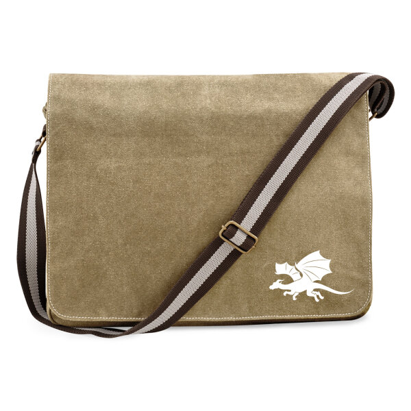 Umhängetasche Drache Silhouette 14 Liter