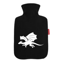 Wärmflasche Drache Silhouette