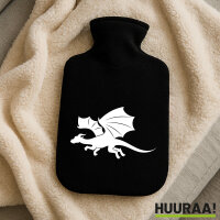 Wärmflasche Drache Silhouette