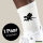 Socken Drache Silhouette Größe 37/46 White Motiv Tennissocken