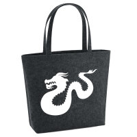 Filzshopper Dragon Silhouette 22 Liter Filztasche