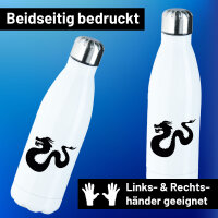 Edelstahl-Trinkflasche Dragon Silhouette 500ml Wasserflasche