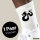 Socken Dragon Silhouette Größe 37/46 White Motiv Tennissocken