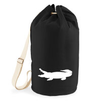 Seesack Krokodile Silhouette 20 Liter Rucksack Black