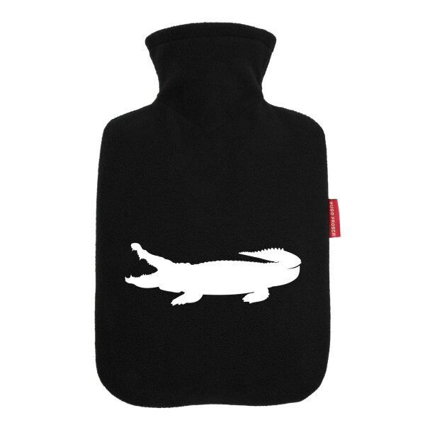 Wärmflasche Krokodile Silhouette