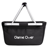 Einkaufskorb faltbar Game Over Schriftzug 20 Liter...
