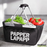 Einkaufskorb faltbar Papperlapapp Schriftzug 20 Liter...