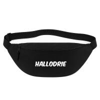 Bauchtasche Hallodrie Schriftzug 2,5 Liter Black...