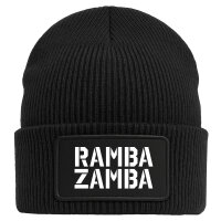 Beanie Rambazamba Schriftzug Black Mütze