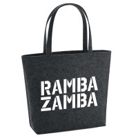 Filzshopper Rambazamba Schriftzug 22 Liter Filztasche