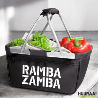 Einkaufskorb faltbar Rambazamba Schriftzug 20 Liter...