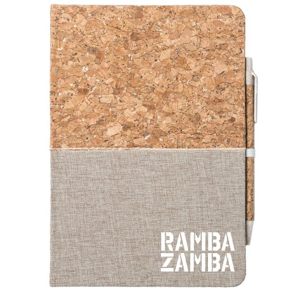 Notizbuch A5 Rambazamba Schriftzug 80 Blatt inkl. Kugelschreiber