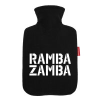 Wärmflasche Rambazamba Schriftzug