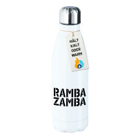 Edelstahl-Trinkflasche Rambazamba Schriftzug 500ml...
