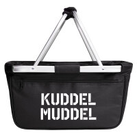 Einkaufskorb faltbar Kuddelmuddel Schriftzug 20 Liter...