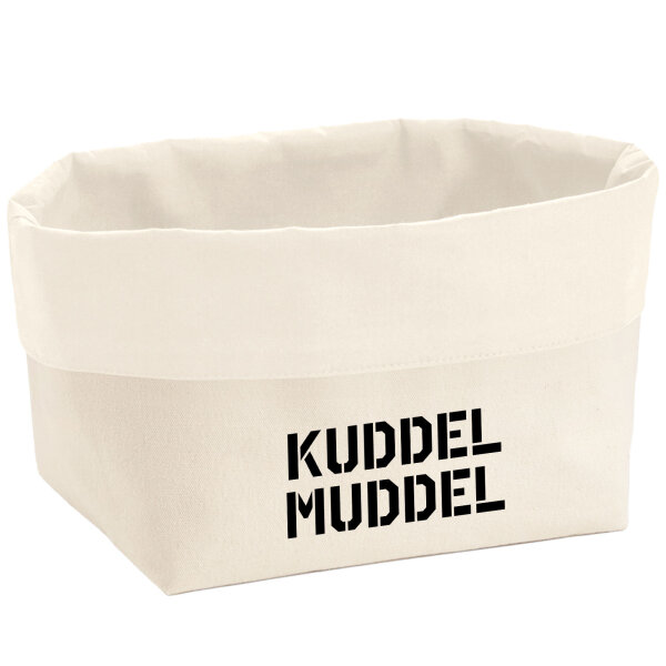 Organizer Kuddelmuddel Schriftzug Aufbewahrungskorb