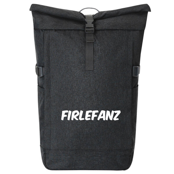 Kurierrucksack Firlefanz Schriftzug 30-44 Liter Black Melange