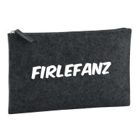 Kulturbeutel Firlefanz Schriftzug 1 Liter Filz Charcoal...