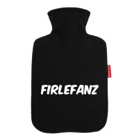 Wärmflasche Firlefanz Schriftzug