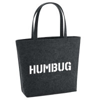 Filzshopper Humbug Schriftzug 22 Liter Filztasche