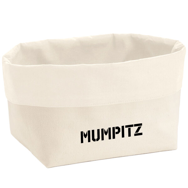 Organizer Mumpitz Schriftzug Aufbewahrungskorb