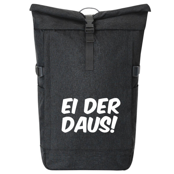 Kurierrucksack Ei der Daus Schriftzug 30-44 Liter Black Melange