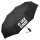 Regenschirm Ei der Daus Schriftzug 98cm Schwarz