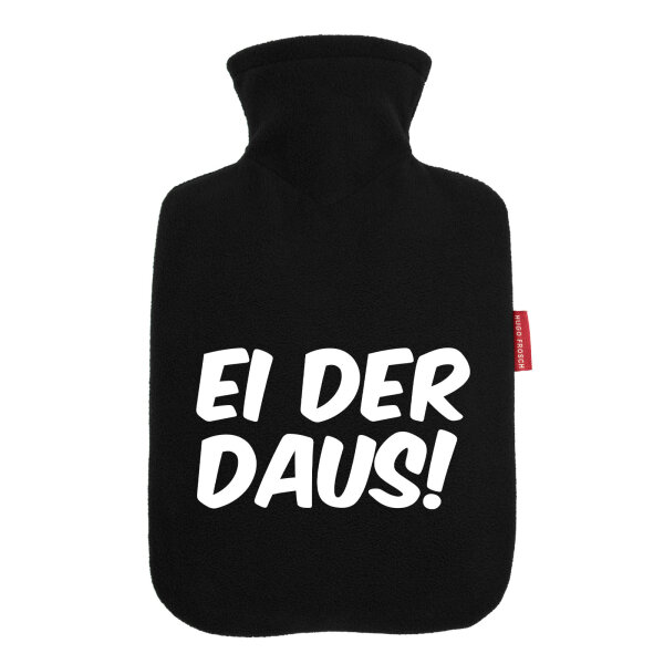 Wärmflasche Ei der Daus Schriftzug