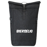 Kurierrucksack Bierselig Schriftzug 30-44 Liter Black...