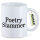 Kaffeetasse Poetry Slammer Schriftzug 330ml