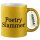 Glitzertasse Poetry Slammer Schriftzug 330ml