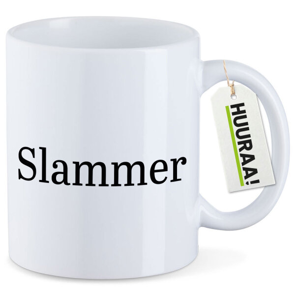 Kaffeetasse Slammer Schriftzug 330ml