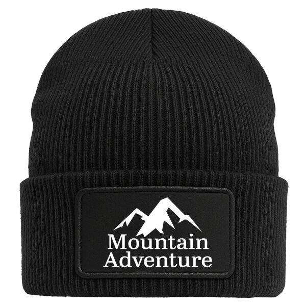 Beanie Mountain Adventure Berge Black Mütze