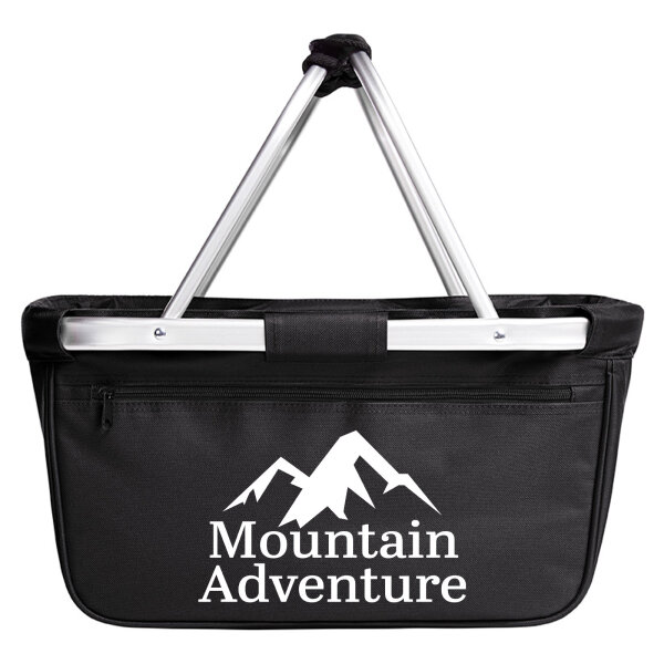 Einkaufskorb faltbar Mountain Adventure Berge 20 Liter Tragekorb Black