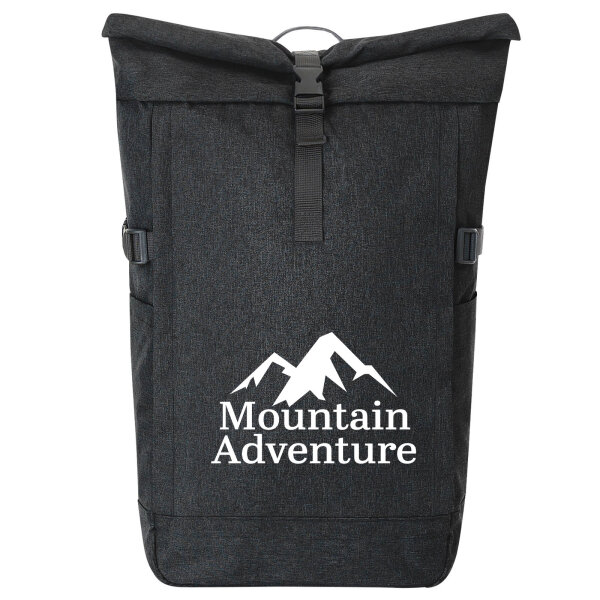 Kurierrucksack Mountain Adventure Berge 30-44 Liter Black Melange