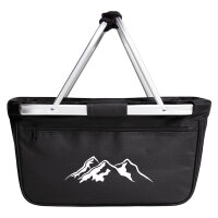 Einkaufskorb faltbar Berg Silhouette Mountain 20 Liter...