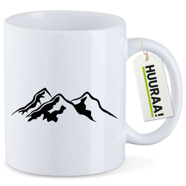 Kaffeetasse Berg Silhouette Mountain 330ml