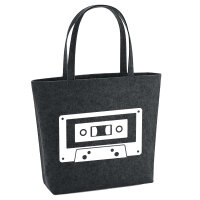 Filzshopper Kassette Tape 22 Liter Filztasche