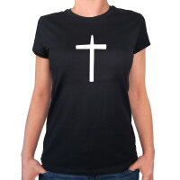 Damen T-Shirt Kreuz Christentum Größe XS-XXL