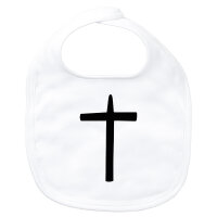 Baby Lätzchen Kreuz Christentum Klettverschluss