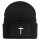 Beanie Kreuz Christentum Black Mütze