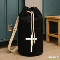 Seesack Kreuz Christentum 20 Liter Rucksack Black