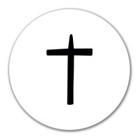 Aufkleber Kreuz Christentum 10cm Sticker