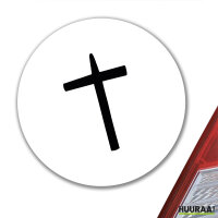Aufkleber Kreuz Christentum 10cm Sticker
